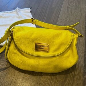 Marc by Marc Jacobs - Neon Yellow Leather Classic Q Natasha Crossbody Bag